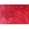 flexible sequin fabric- intense red color, close up on sequins