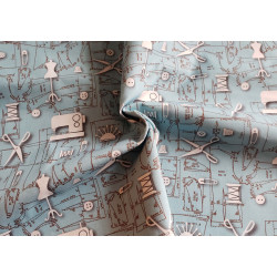 sewing elements -medium-weight cotton, the fabric with the twist