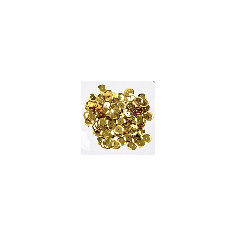   gold cup sequins - 8mm