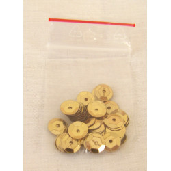   gold cup sequins - 8mm