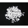  white  bugle beads - 7mm