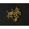 Round gold beads