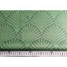 Water-resistant canvas fabric - Fern Damask, the fabric with measuring tape