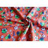 Soccer - orange - 2- way stretch single jersey, the fabric with the twist