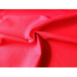 Heavy weight panama fabric - poppy red - 100% cotton, the shot with the twist on the fabric