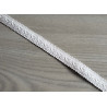 Cotton gimp trim 20mm wide in white color, a strip of gimp across the shot