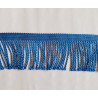 bullion fringe - 60mm- cornflower blue - strip of the fringing on the white backhground