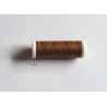 Sewing machine thread -deep bronze color - 200m spool, placed on a white background