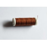 Sewing machine thread -chestnut color - 200m spool, placed on a white background