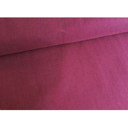 medium-weight cotton fabric - burgundy - the fabric with the fold, placed across the frame