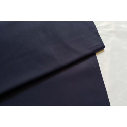 medium-weight cotton fabric -  navy color, the fabric with the fold, placed across the frame
