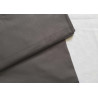 medium-weight cotton fabric -  dark grey color, the fabric with the fold, placed across the frame