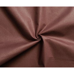 medium-weight cotton fabric -  brown color, the fabric with the twist, placed across the frame