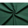 medium-weight cotton fabric -  forest green color, the fabric with the twist, placed across the frame