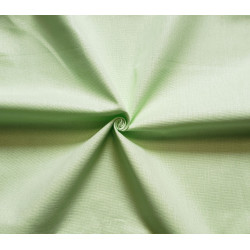 medium-weight cotton fabric -  light green color, the fabric with the twist, placed across the frame