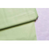 medium-weight cotton fabric -  light green color, the fabric with the fold, placed across the frame