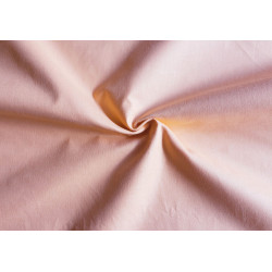 medium-weight cotton fabric -  salmon color, the fabric with the twist, placed across the frame