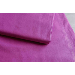 medium-weight cotton fabric -  raspberry color, the fabric with the fold, placed across the frame