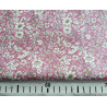 Ditsy floral cotton poplin - pink, fabric with the measuring tape, to show the size of the pattern