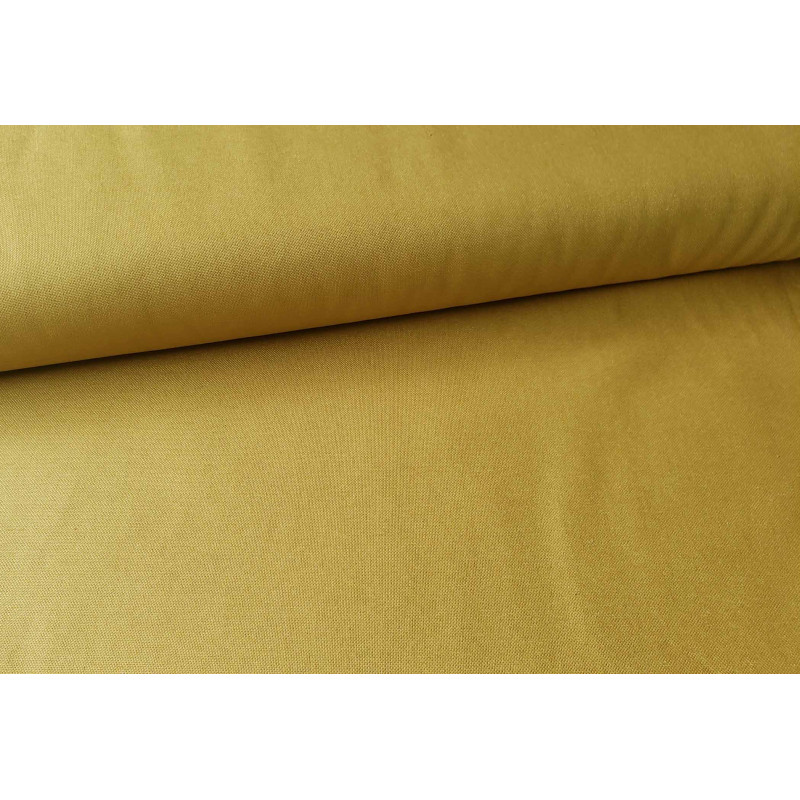 Heavy weight panama fabric - ochre - 100% cotton, the fabric folded across the frame