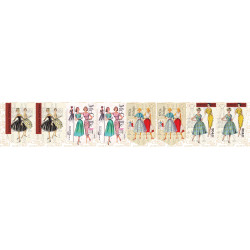 Bunting panel - 50's Fashion