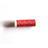 Sewing machine thread -  dark coral color - 200m spool, placed on a white background