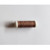 Sewing machine thread -  light brown color - 200m spool, placed on a white background