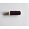 Sewing machine thread -  dark brown color - 200m spool, placed on a white background