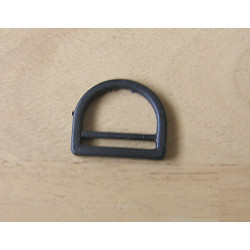 D ring - plastic - black 28mm
