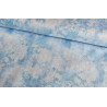 Mystic Vine cotton - soft handle - blue color, the fabric with the fold across the frame