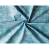 Mystic Vine cotton - soft handle - aqua color, the fabric with a twist in the middle of the frame