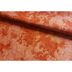 Mystic Vine cotton - soft handle - tangerine