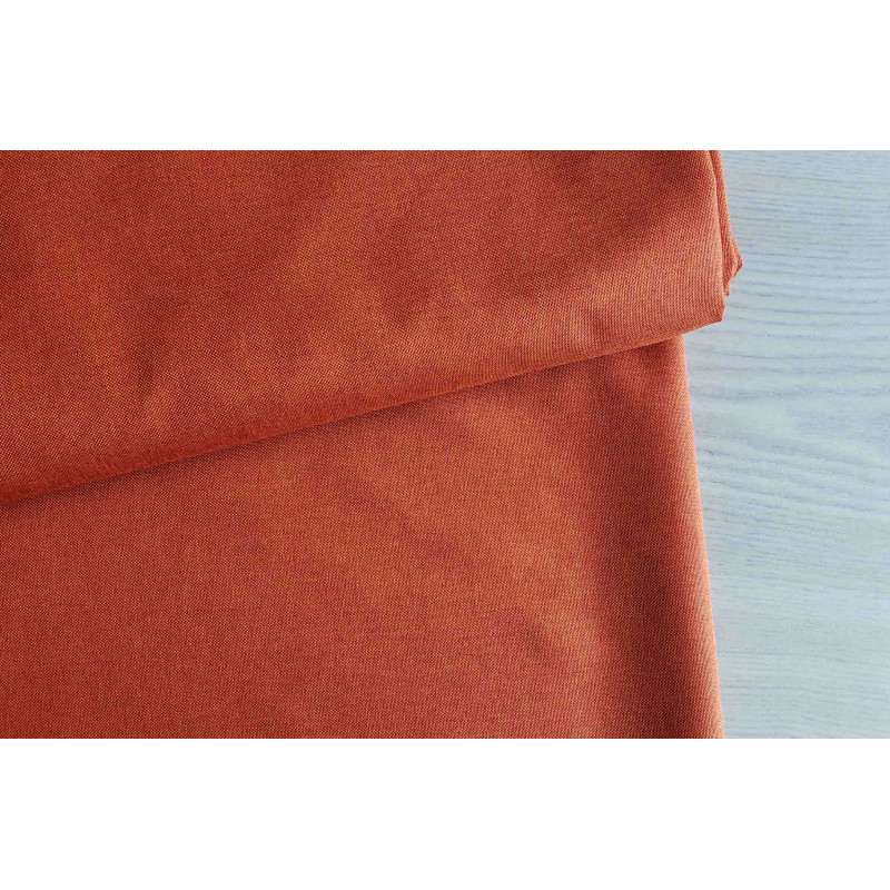 Oxford - Water-resistant  canvas fabric -  blend dark orange color, the fabric with the fold across the  frame