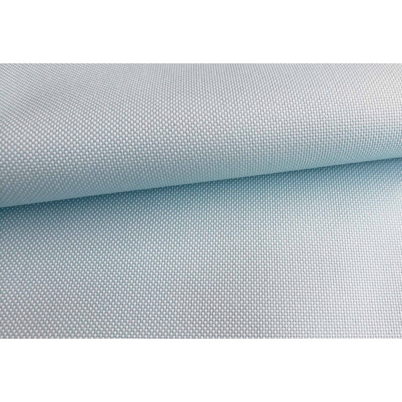 Oxford - Water-resistant canvas fabric  - light turquoise, the fabric with the fold across the frame