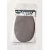 Iron-on cotton elbow patches - grey