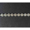 Rhinestones trim  on a black background