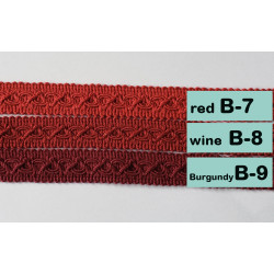 Cotton gimp trim 20mm - red