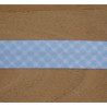 patterned bias binding 18mm  - blue check