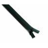 closed-end invisible zip - dark green - 22cm, placed on a white background