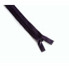 closed-end invisible zip -dark purple - 22cm, placed on a white background