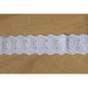 Embroidered tape  trim - white