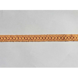 Upholstery trim 15mm - marigold, a strip of gimp placed on a white background