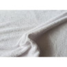 Bamboo terry towelling fabric- white