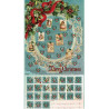 Advent Calendar DIY Ready Panel - Victorian Christmas Postcards