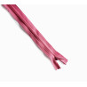 closed-end invisible zip- pink - 45cm, placed on a white background