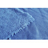 Sherpa fur - denim blue, the fabric with the fold, to see the back of the material