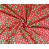 Holly Berry metallic - red color - 100% cotton fabric with the twist in the center