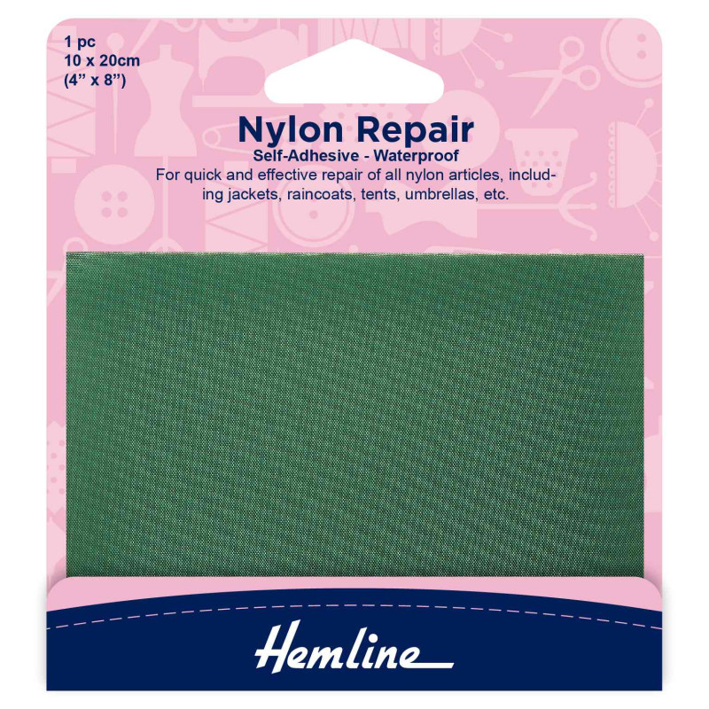 Nylon Repair Patch - self-adhesive - green, full zoom on the product