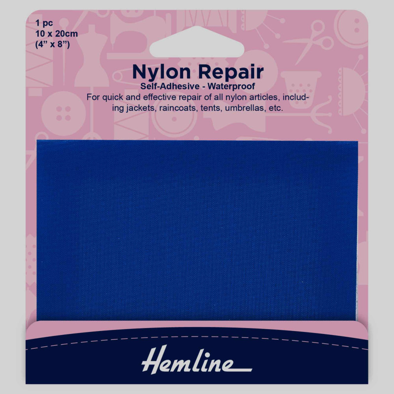 Nylon Repair Patch - self-adhesive - ROYAL BLUE, full zoom on the product