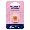 Plastic thimble - Adjustable - Multi-Size, the package on a white background